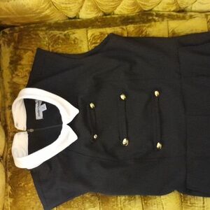 Shelby & Palmer Black Nautical Inspired Jumpsuit.